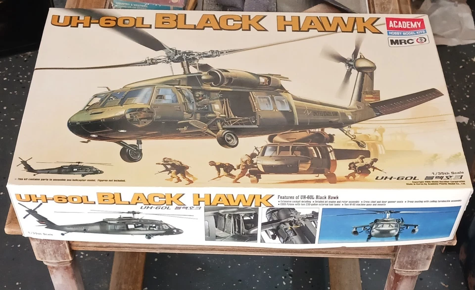 Academy Black Hawk Army Helicopter UH 60l 1/35 Scale Plastic Model Kit #2192