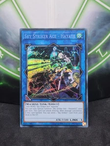 Yugioh Sky Striker Ace Hayate MP19-EN109 Prismatic Secret Rare Unlimited NM - Picture 1 of 2