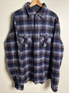 Smartwool Anchor Line Shirt Jacket, Blue, Men’s XL Plaid Button Down Heavy - Picture 1 of 7
