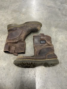 Dr. Martins Air Wair Arbeitsstiefel Größe Herren 10 Stahlkappe Braun Leder Zum Überziehen - Bild 1 von 9