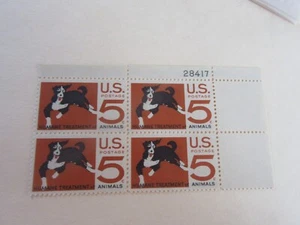 Sc#1307 Humane Treatment Of Animals 5c Plate Block of 4 Stamps MNH-Plate #28417 - Picture 1 of 2