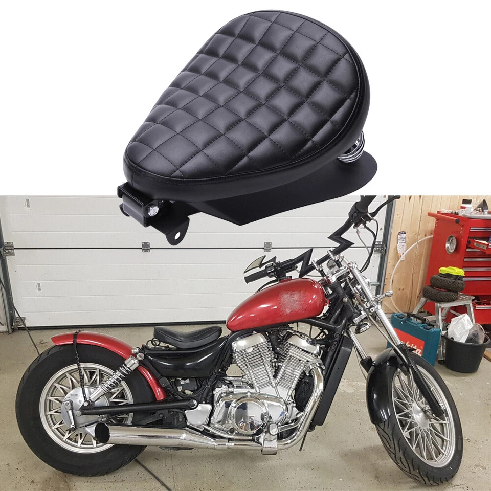 Asiento individual con muelle para motocicleta Suzuki Intruder 700 800 1400 1500 con base Foto 1 de 4