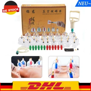32tlg Schröpfen Set Vakuum Massage SCHRÖPFGLÄSER Cupping Schröpfset Mit Pumpe - Bild 1 von 10
