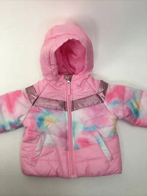 Rothschild Niño Pequeño, Abrigo Rosa/Metálico Puffer Chaqueta de Esquí, 24M Foto 1 de 4
