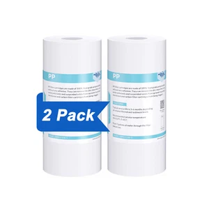 2 Pack 5 Micron 10x4.5" Sediment Water Filter for Big Blue Whole House Cartridge - Picture 1 of 12