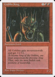MTG Goblin King  - 4th Edition #198 - Picture 1 of 1