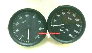 Smiths réplica Medidores Kit 100 mm velocímetro velocímetro bisel negro - Imagen 1 de 3