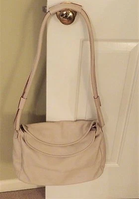 NUEVO AUTÉNTICO BOLSO/BOLSO DE MANO/CON LOGOTIPOS Y CORDÓN BOLSO ANTIPOLVO DE CUERO BEIGE BALLY Foto 1 de 4