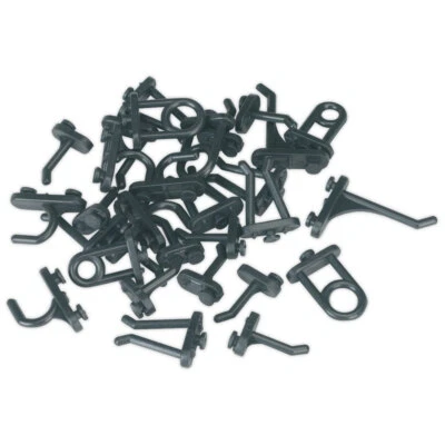 SIEGEN TOOLS Siegen Hook Assortment for Composite Pegboard 30pc S0766