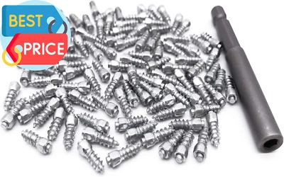 Tornillo de carburo de 12 mm tacos de neumáticos clavos de nieve antideslizantes/antihielo para automóvil/moto de nieve/ Foto 1 de 4
