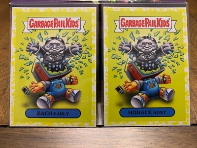 REVENGE OF OH THE HORROR-IBLE 7a/7b ZACH Early & HORACE Host YELLOW BORDER - Image 1 of 2