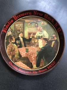 Fidelio Brewery New York Metal Beer Advertising 12” Serving Tray 1936 Mancave - Picture 1 of 11