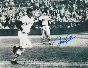 Boston Red Sox Ted Williams last at bat HR signed by pitcher  Jack Fisher