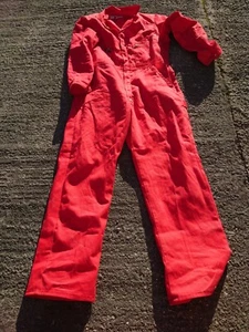 Dickies Ladies Or Mens Deluxe Red Colour Boilersuit Or Overalls. - Picture 1 of 4
