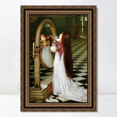 Arte em tela emoldurada impressão giclée Mariana in The South por John William Waterhouse - Imagem 1 de 4