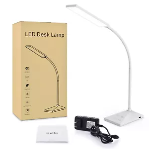 12 W 72 LED Dimmable USB Touch Sensor Gooseneck Desk Table Reading Lamp Light - Picture 1 of 15