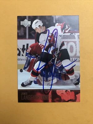 Jamie Langenbrunner Signed New Jersey Devils Card Foto 1 de 2