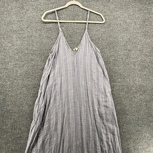 Elan Dress Womens L Maxi Blue Sleeveless Lightweight Boho Cottagecore Hippie - Picture 1 of 10