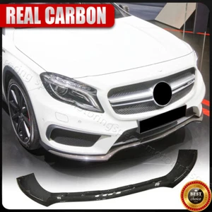 Fit For Mercedes Benz X156 GLA45 2015-2016 Carbon Fiber Front Bumper Lip Spoiler - Bild 1 von 17