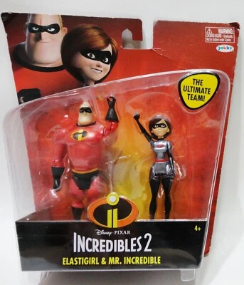 Jakks - Disney Pixar Increíbles 2 "Mr. Figura Increíble & Elastigirl" (045122) Foto 1 de 2
