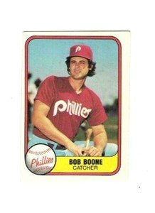 1981 FLEER BOB BOONE BASEBALL CARD #4 NM