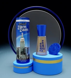 Al-Nuaim Zam Zam Roll on Parfum Huile Attar, (Sans Alcool) Unisexe - 6 ml