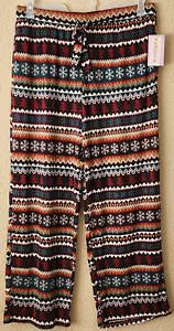 Joyspun Hacci Damen Schlafhose Schneeflocken & Bäume Größe M (8-10) NEU - Bild 1 von 6