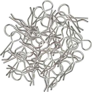 100 pezzi clip corpo radiocomandato piegate molle R perni piegati per tutti 1/8 1/10 1/12 auto camion - Foto 1 di 7