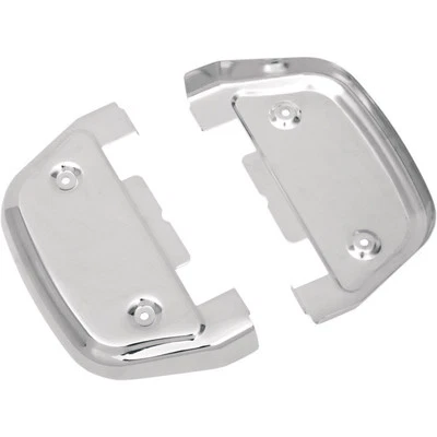 NEW Drag Specialties Chrome Passenger Floorboard Covers HARLEY FREE SHIP  - Image 1 of 2