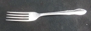 Oneida Custom Stainless Dinner Fork 7-1/8" Flowers & Scrolls - Picture 1 of 6