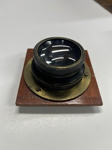 Antique Wooden Box camera Lens Bausch & Lomb 3 1/4 X 4 1/4 Tassar 3171615