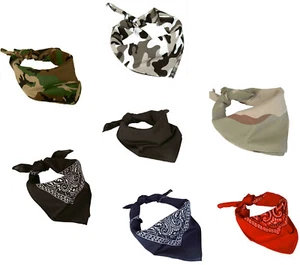 Bandana,Westernhalstuch,Kopftuch,Halstuch,Gesichtsschutz,Schal,Bikertuch,BW,Tuch - Bild 1 von 9