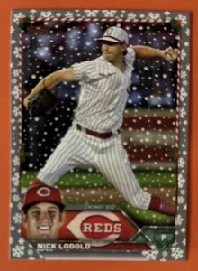 2023 Topps Holiday Nick Lodolo fiocco di neve metallizzato #H104 - Foto 1 di 2