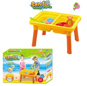 2-in-1 Sand- & Wasserspieltisch Sandkastentisch Kinderspieltisch Strandspielzeug - Bild 1 von 3