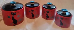 Set di 4 gatti neri riproposti - Foto 1 di 19