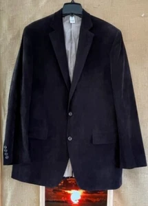 Abrigo de pana negro para hombre Lauren Ralph Lauren 44R - Imagen 1 de 9