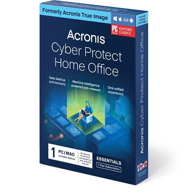 Acronis Cyber Protect Home Office Ess. - 1 Device, 1 Year - DE - Box - Bild 1 von 3