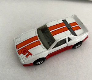 🔥1985 Matchbox White/Red 1:56 Pontiac Fiero GT Sports Car Macau (MB-2)🔥