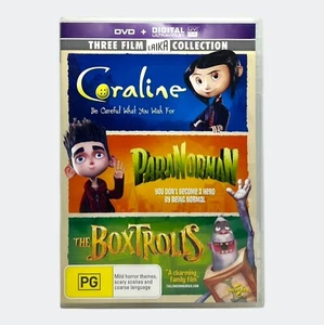Laika 3x DVD Set (The BoxTrolls, ParaNorman, Coraline) - Region 2 + 4 + 5, PAL - Picture 1 of 24