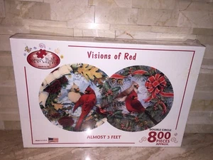 SERENDIPITY VISIONS OF RED CARDINAL JIGSAW PUZZLE - Picture 1 of 5