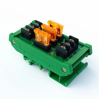 DIN Rail Mount Fence type terminal 3 Channel Fuse Interface Module. - Image 1 of 4