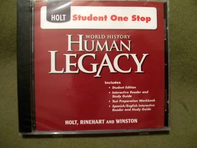 Holt Student One Stop World History Human Legacy CD-ROM (BRAND NEW) - Image 1 of 2