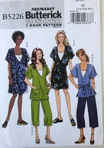 Butterick 5226 Misses 1 Hour Dress Camisole Pants Sewing Pattern L-XL-XXL 16-26 - Picture 1 of 1