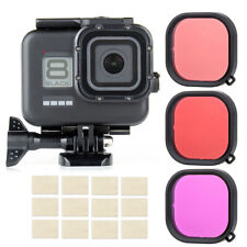 For GoPro Hero 8 Black Waterproof Protective Housing Case with Diving Filters