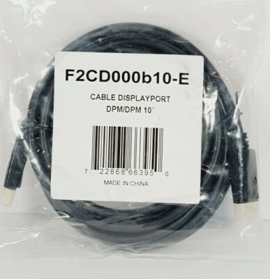 Cable DisplayPort Male to Male DPM 10 (10 ft, Black) F2CD000b10-E - Image 1 of 4