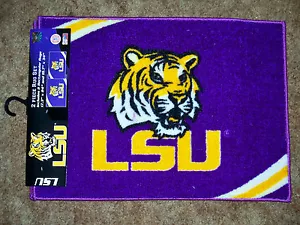 LSU Tigers 2 Piece Rug Set NCAA College Northwest 17 x 24 20 x 34 - Picture 1 of 1