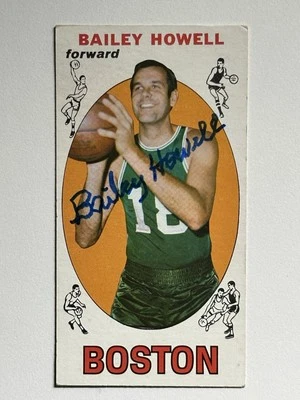 Bailey Howell 1969-70 Topps Basketball #5 Signed Auto Autographed Boston Celtics - Image 1 of 2