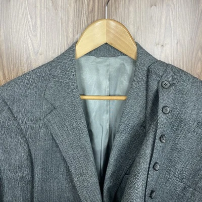 Traje de 2 piezas Chaps Ralph Lauren vintage años 50 1960 hecho en EE. UU. para hombre 40R gris lana Foto 1 de 4