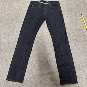Adriano Goldschmied The Matchbox Slim Straight Leg Jeans Mens 33 Dark Blue Denim - Picture 1 of 7
