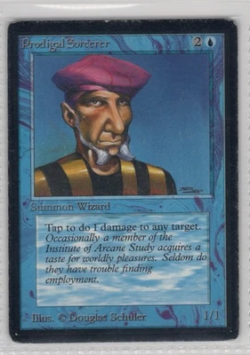Prodigal Sorcerer Limited Edition - Beta - Magic the Gathering MTG - ACTUAL - Image 1 of 2